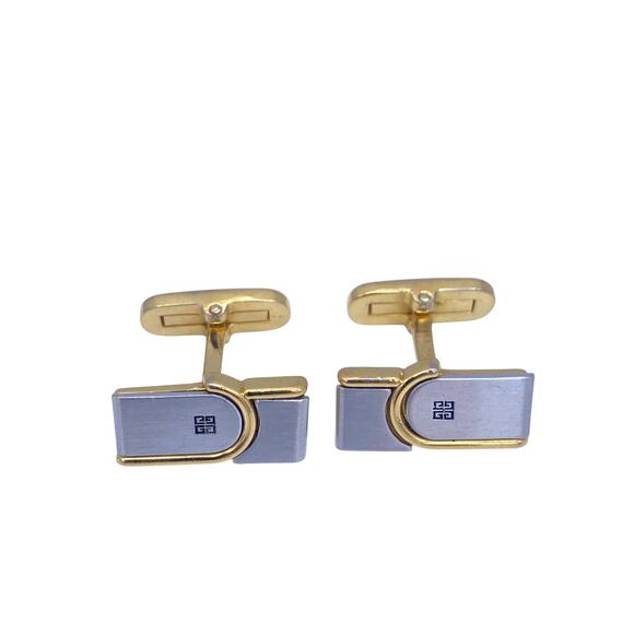 Givenchy Authentic Gold-Tone and Silver-Tone Cufflinks - Picture 1 of 8